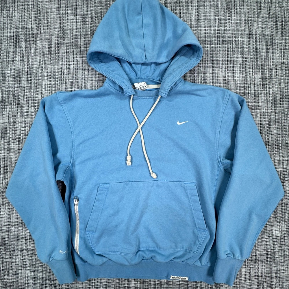 Nike Men Standard Issue Dri-FIT Hoodie Small University Blue Basketball Pullover